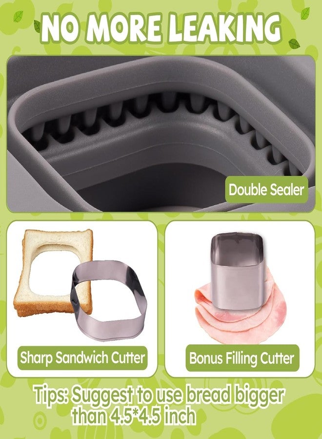 Shop Crowds Uncrustables Sandwich Maker, Sandwich Cutters for Kids Lunch, Sandwich Cutter and Sealer, Stainless Steel Baking Tools (PACK OF 1 [ Square Shape ]) - Image 5