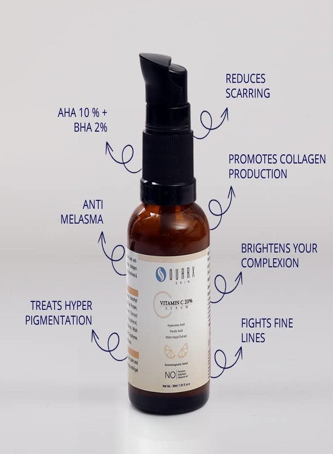 Ourrx Skin سيروم فيتامين سي من أوركس سكين لتفتيح البشرة - تفتيح وتوحيد لون البشرة. أصلي 20% - 30 مل - Image 4