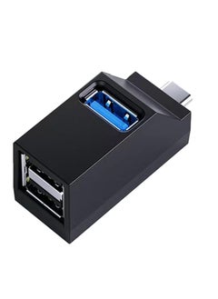 Mini USB Hub USB-C to USB-A – Compact 3-Port USB 3.0 & 2.0 Adapter, High-Speed Data Transfer & Expansion for Laptop, PC, USB Flash Drive, External HDD, Keyboard & More