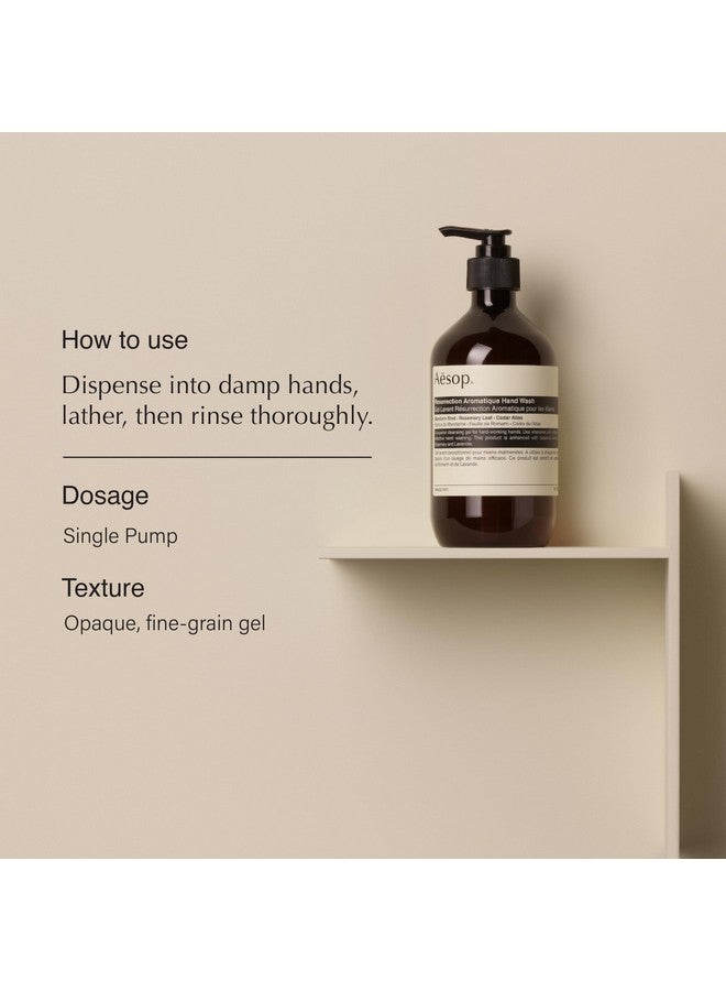 أيسوب غسول اليدين Resurrection Aromatique | منظف لطيف بزيت البرتقال وإكليل الجبل والخزامى | 16.9 أونصة - Image 3
