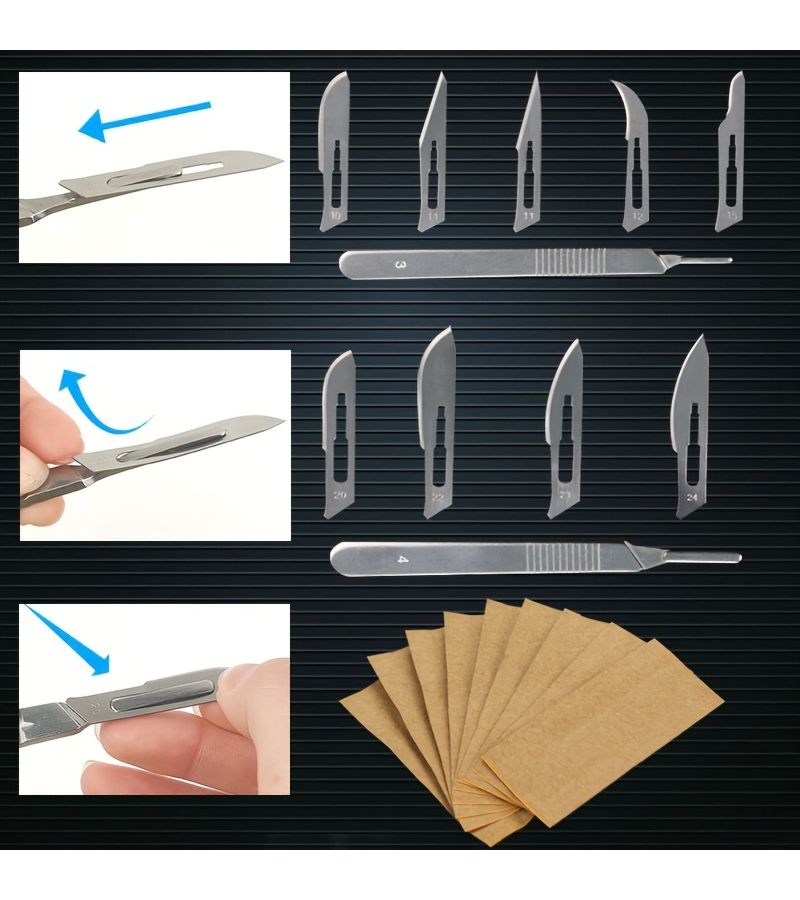 Multi Model Metal Craft Blades 100 Pieces for Art Carving Phone Repair - Image 3