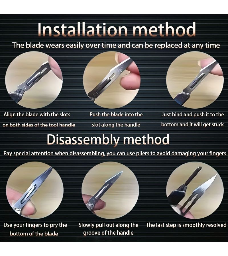 Multi Model Metal Craft Blades 100 Pieces for Art Carving Phone Repair - Image 5