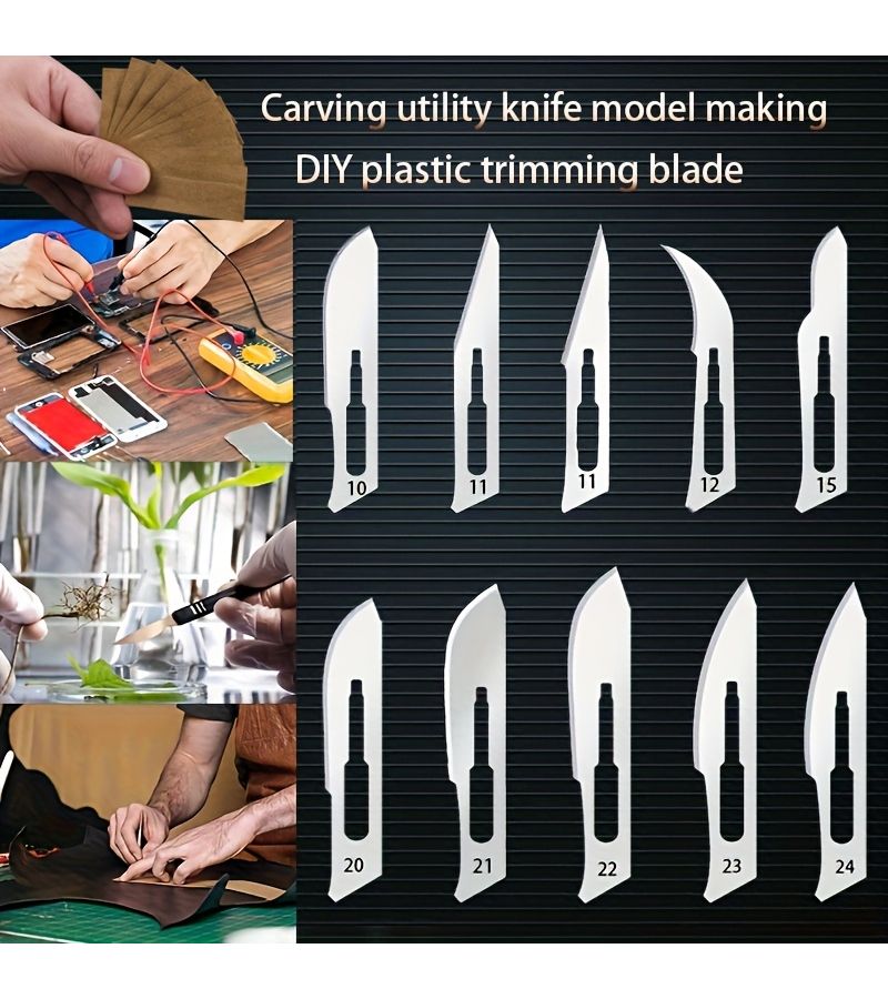 Multi Model Metal Craft Blades 100 Pieces for Art Carving Phone Repair - Image 4