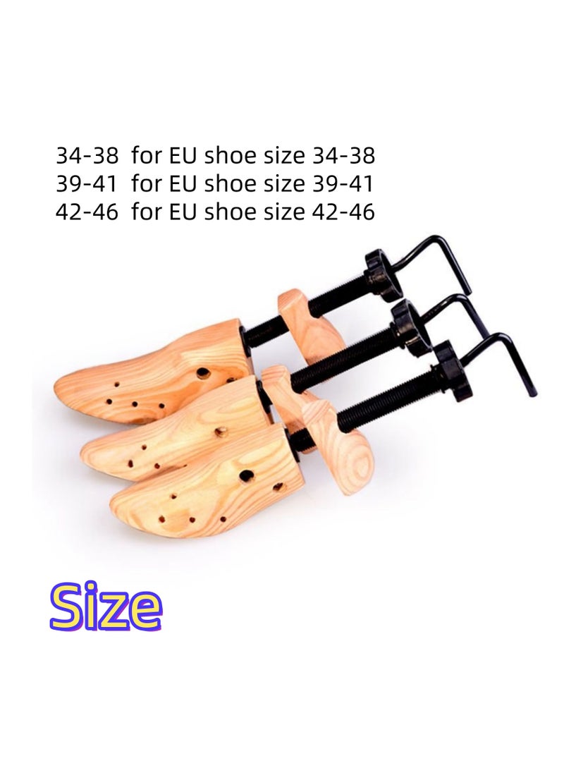 Wooden Shoe Stretcher Shoe Trees, Adjustable Shoe Expander, Prevents Shoe Deformation, Wrinkle & Crease Prevention, Footwear Collection Accessories, Leather shoes, Boots, High Heels