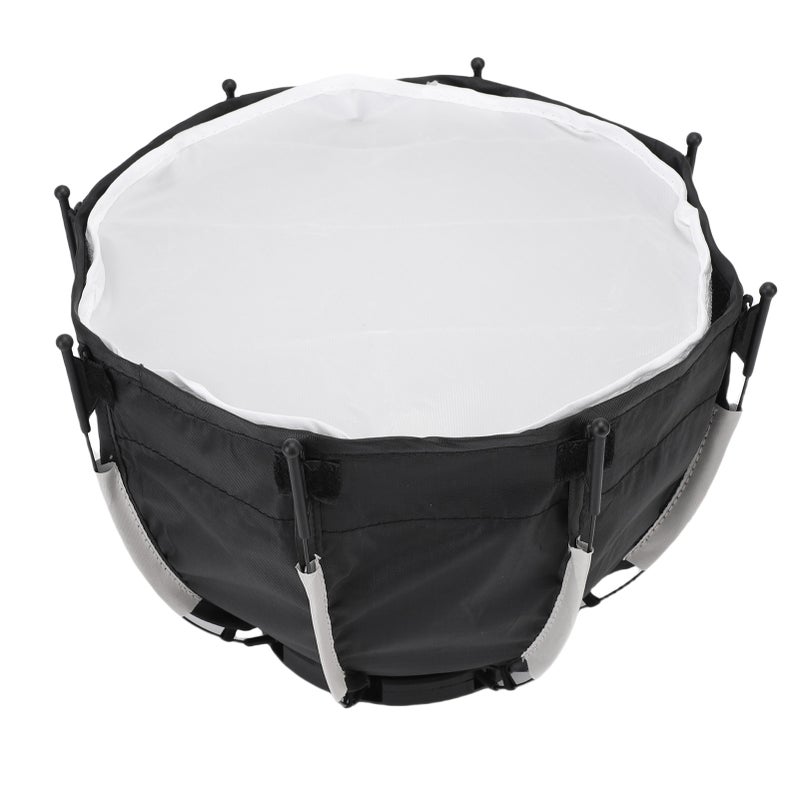 مربع ضوء ناعم ثماني الأضلاع من القماش بـ 11.4 بوصة قابل للطي السريع والتثبيت السريع مع حقيبة تخزين لأضواء الفيديو في الاستوديو - Image 5