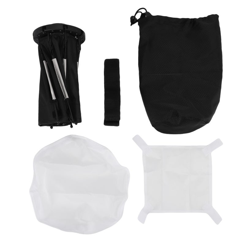 مربع ضوء ناعم ثماني الأضلاع من القماش بـ 11.4 بوصة قابل للطي السريع والتثبيت السريع مع حقيبة تخزين لأضواء الفيديو في الاستوديو - Image 1