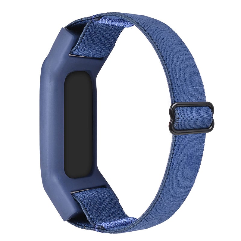 C2D JOY Elastic Nylon Strap compatible with Garmin vivofit Jr 1/2 Bands Replacement with Case for Kids-Midnight Blue - Image 1