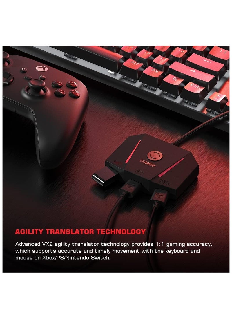 LEADJOY - GameSir VX2 AimBox Keyboard Mouse Adapter for Xbox One, Xbox Series X/S, Nintendo Switch, PS4, Game Consoles for FPS, TPS and RTS, with 3.5mm Audio（NOT COMPATIBLE WITH PS5/PS5 Slim） - Image 1