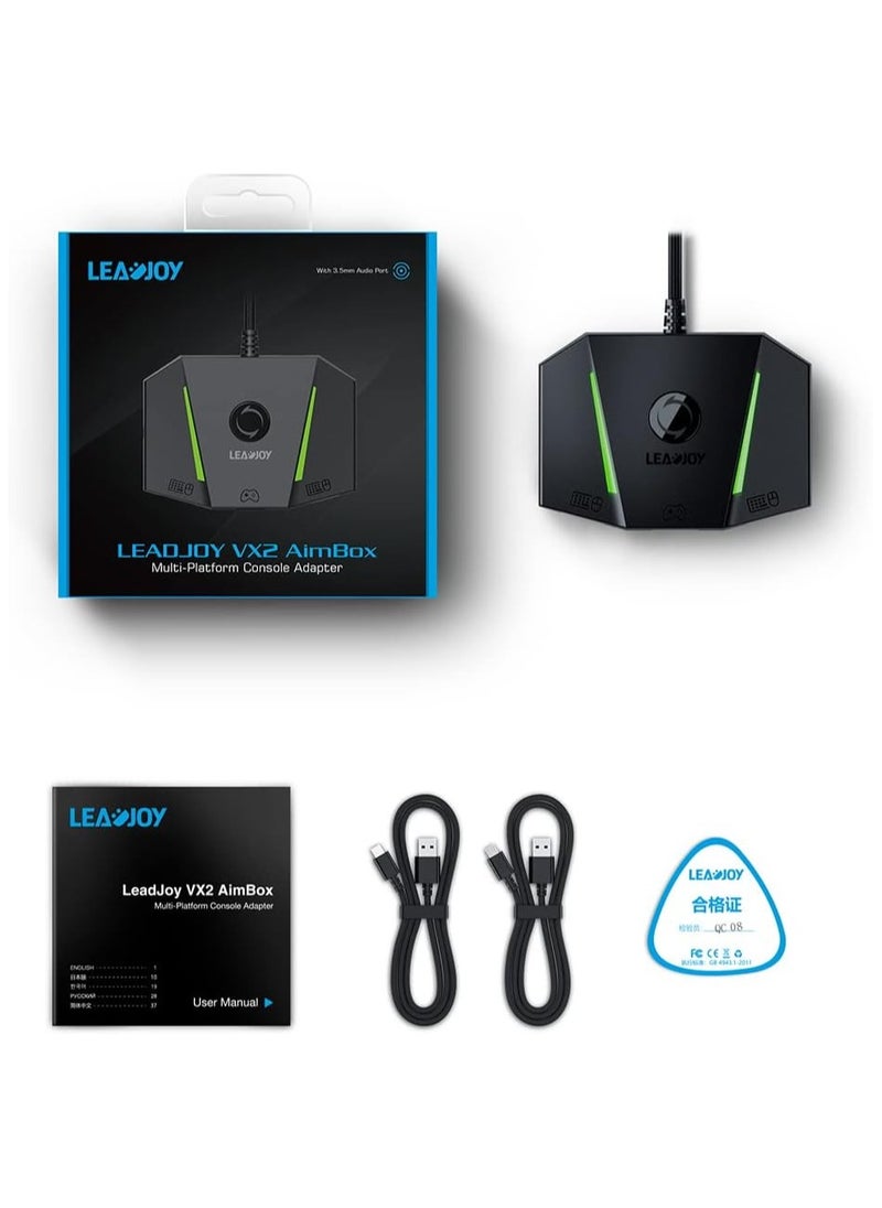 LEADJOY - GameSir VX2 AimBox Keyboard Mouse Adapter for Xbox One, Xbox Series X/S, Nintendo Switch, PS4, Game Consoles for FPS, TPS and RTS, with 3.5mm Audio（NOT COMPATIBLE WITH PS5/PS5 Slim） - Image 1