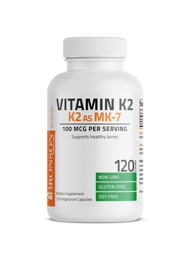 Bronson فيتامين K2 كـ Mk7 ميناكوينون 100 ميكروغرام غير معدل وراثيًا 120 كبسولة - Image 5
