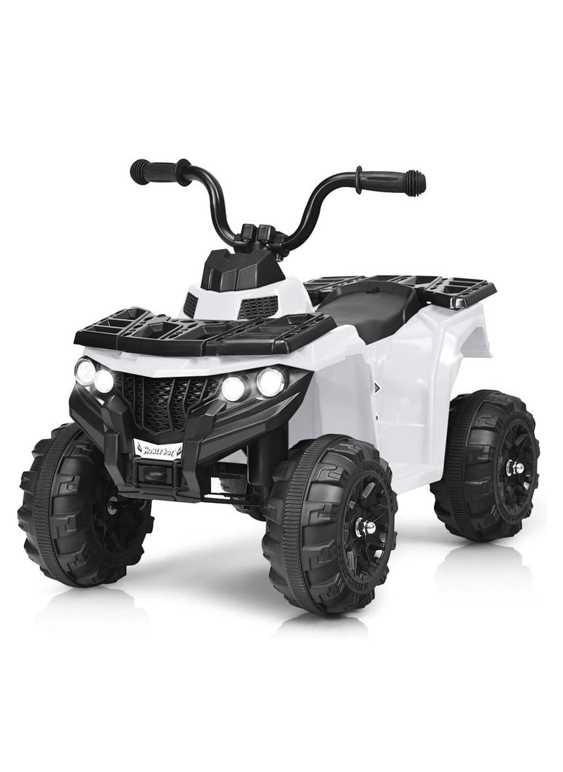 فاكتيوال تويز ركوب الأطفال على دراجة رباعية ATV كهربائية (6 فولت - أبيض)  - Image 1