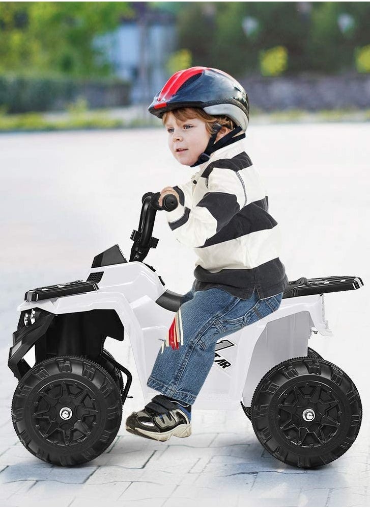 فاكتيوال تويز ركوب الأطفال على دراجة رباعية ATV كهربائية (6 فولت - أبيض)  - Image 2