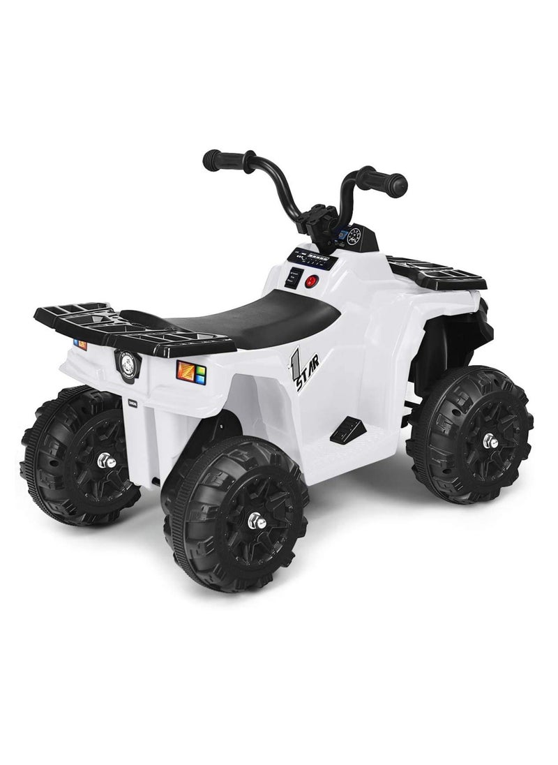 فاكتيوال تويز ركوب الأطفال على دراجة رباعية ATV كهربائية (6 فولت - أبيض)  - Image 4
