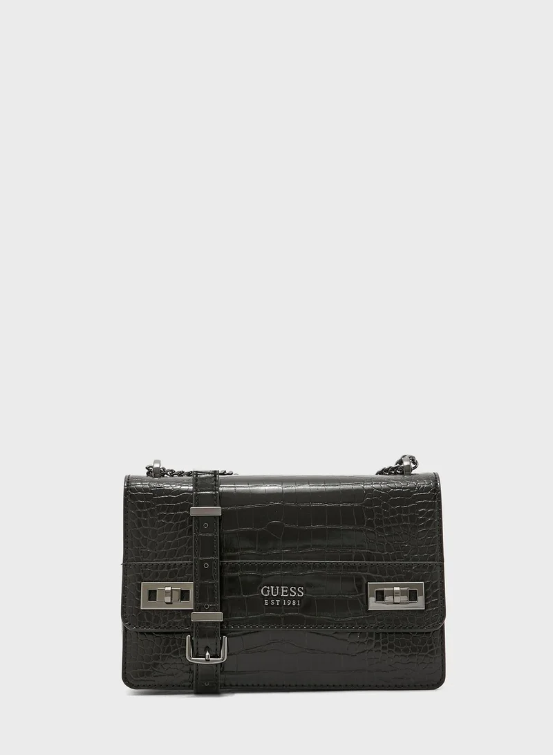 GUESS Katey Convertible Flap Crossbody
