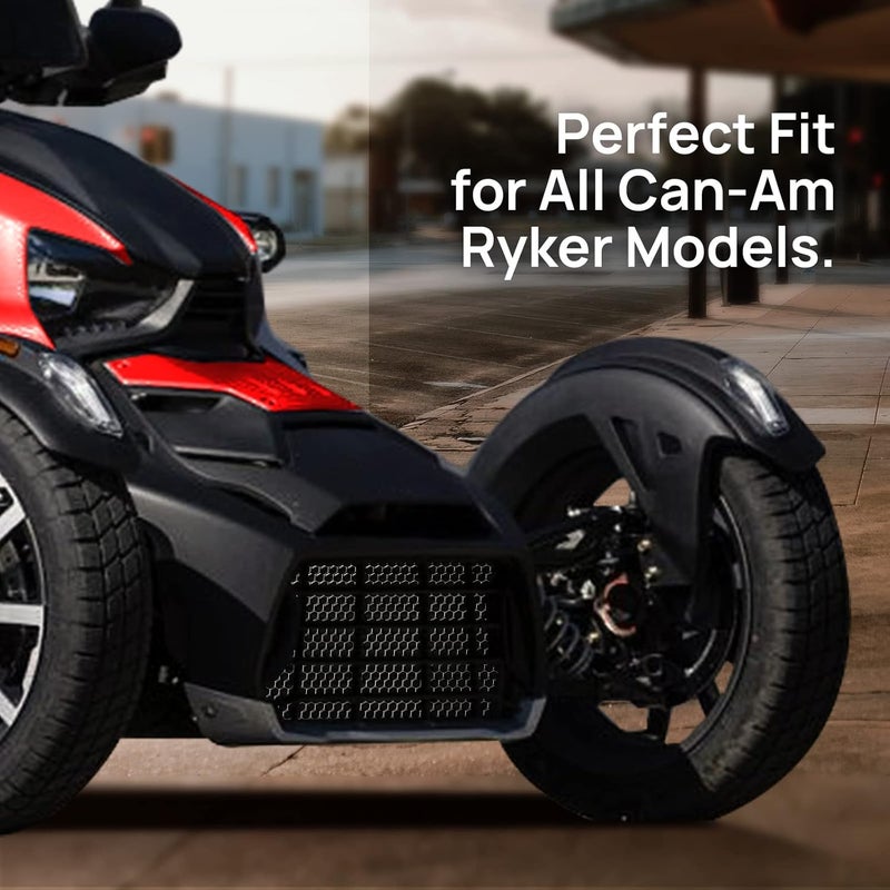 AggAuto شبكة واجهة دراجة نارية من أغ أوتو لكان-أم رايكر - شبكة من سبائك الألمنيوم بتصميم خلية نحل - Image 3