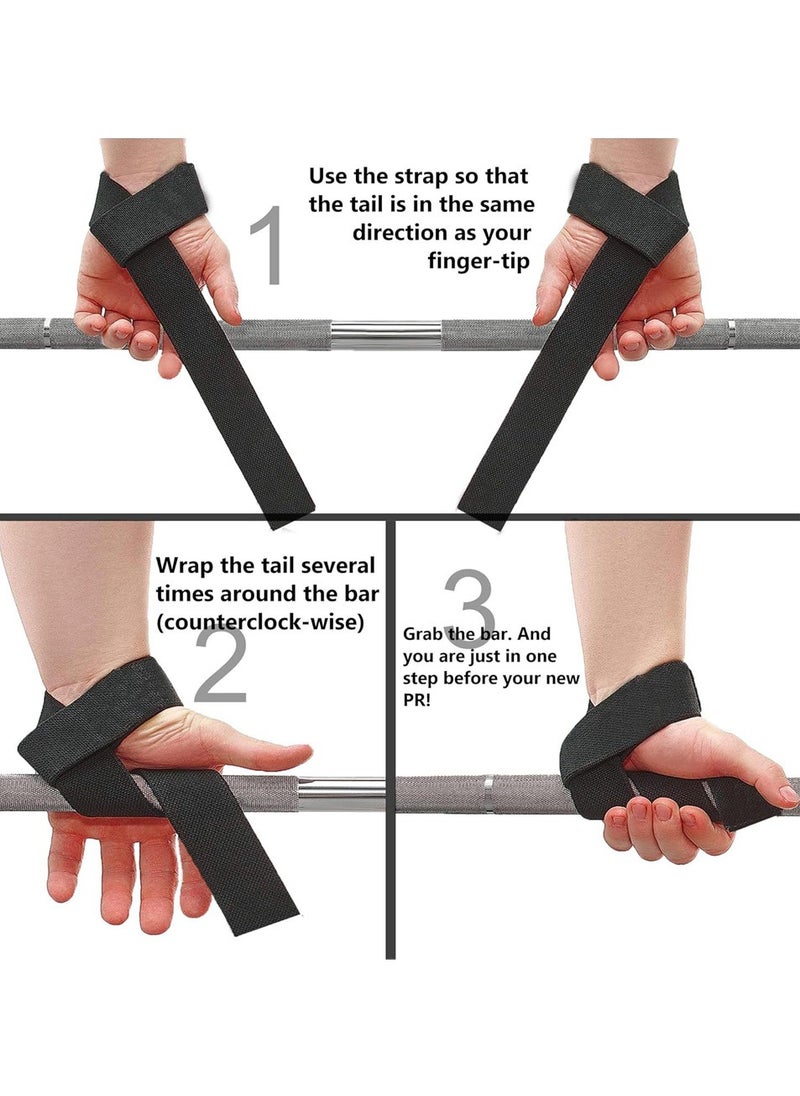 Generic - 2 Pcs Anti-Slip Weightlifting Straps, Gym Support Wrist Straps, to Prevent You From Getting Hurt During Exercise - Image 1