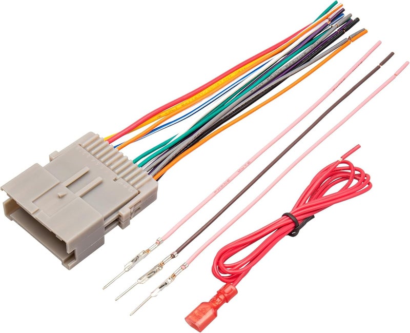 RED WOLF موصل أسلاك ستيريو RED WOLF مناسب لسيارات GMC Envoy وSierra وChevy Silverado وImpala من 2002-2008 - Image 1