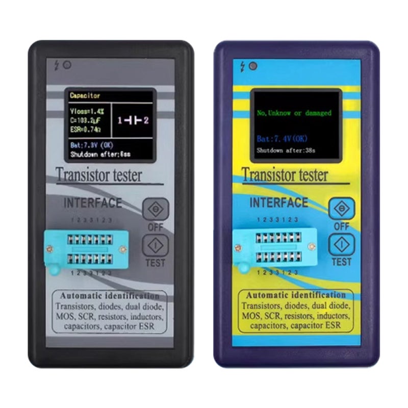 Transistor Tester 1.8-Inch TFT Color Screen Accurate Versatile M328 Transistor Tester - Time-Efficient Testing Transistor Testing Device for Electronic Enthusiasts Technicians - Image 4
