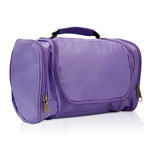 DALIX Travel Toiletry Kit Accessories Bag in Purple - Image 1