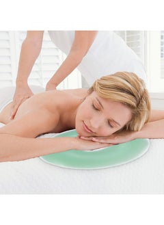 ZJchao Silicone Pillow Beauty Spa Massage Pillow Face Support Pillow Spa Massage Cushion Soft Massage Face Relax Pillow Headrest Beauty Salon Skin Care Relax Head Cradle Cushion (Green)  - Image 2