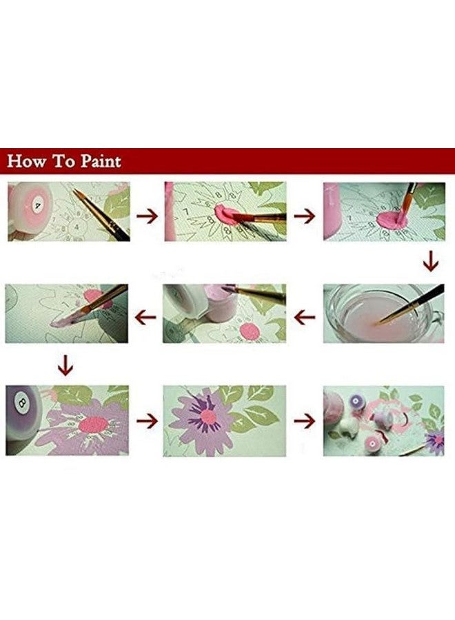 J3G DIY Paint by Numbers on Canvas Flowers Painting Kits for Kids, Girls, Adult, Beginner 16x20 inch Flameless Oil Painting Kits Gift (COLORFUL ELEPHANT) - Image 4