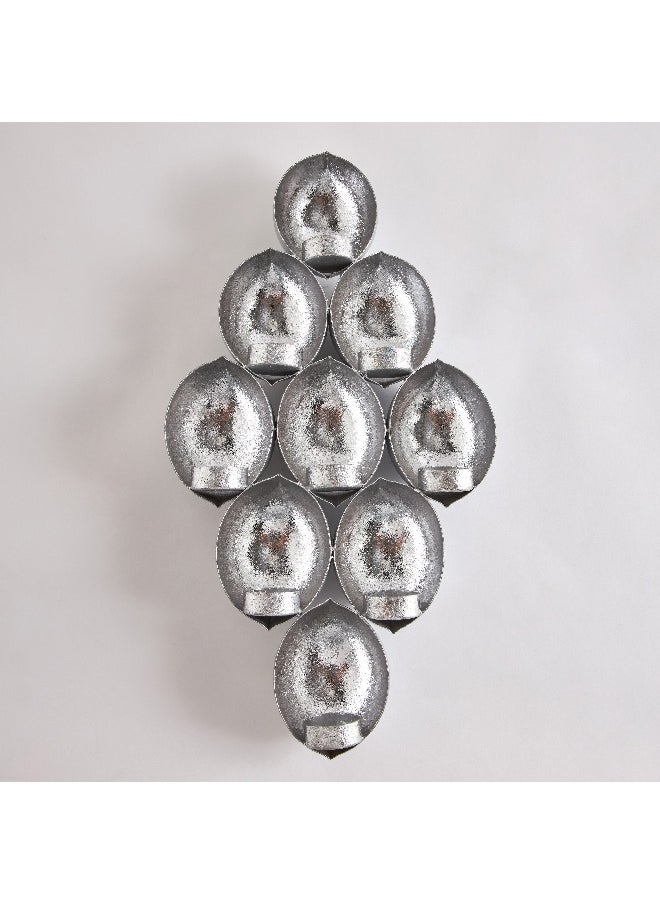 Home Box - Neom Metal 3D Table Tealight Holder 26 x 7 x 48 cm - Image 1