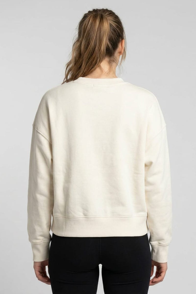 PUMA Women Sportswear Fit Long Sleeve Outdoor Sweatshirt, Cream - Image 4