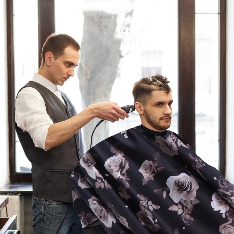 1pc Waterproof Printed Haircut Apron Hairdressing Gown Cape for Hair cutting - Image 5