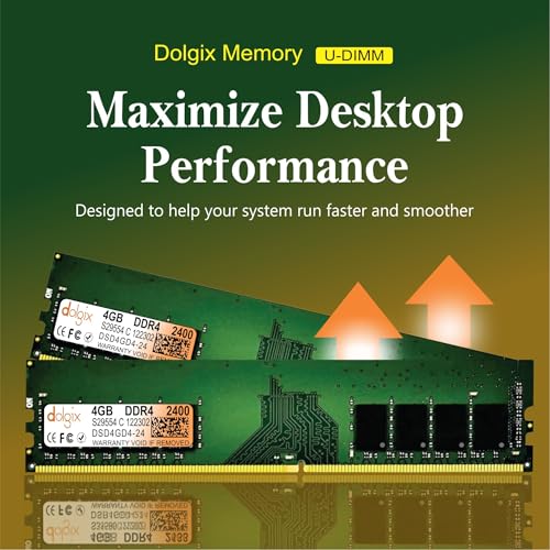 Dolgix 4GB DDR4 | 2400MHz RAM | Desktop RAM | Desktop-Memory | CL-17| U-DIMM | Long-DIMM | PC4-19200 |1Rx8 Single Rank | 3 -Year Warranty- (Made in India) - Image 3