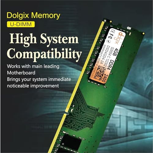 Dolgix 4GB DDR4 | 2400MHz RAM | Desktop RAM | Desktop-Memory | CL-17| U-DIMM | Long-DIMM | PC4-19200 |1Rx8 Single Rank | 3 -Year Warranty- (Made in India) - Image 2