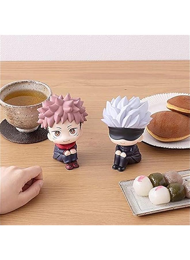 2pcs JJK Figure Itadori Yuuji Look Up Figure, 10cm Anime Action Figure Model Statue Cake Topper Decoration Handmade Collectible Gifts for Fans - Image 5