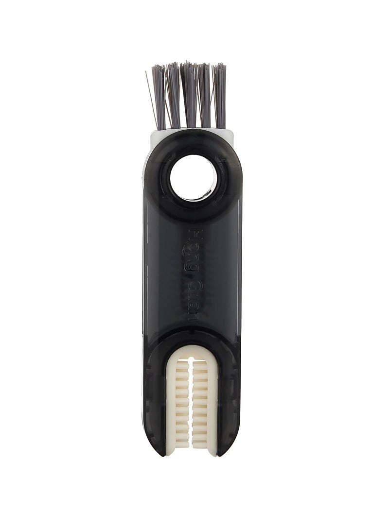 إي سي في في فرشاة تنظيف متعددة الوظائف 3 في 1 من ECVV، فرشاة تنظيف الزجاجات المصنوعة من السيليكون على شكل حرف U، فرشاة تنظيف الشقوق وغطاء الكوب، أدوات تنظيف المطبخ المنزلية (رمادي) - Image 2