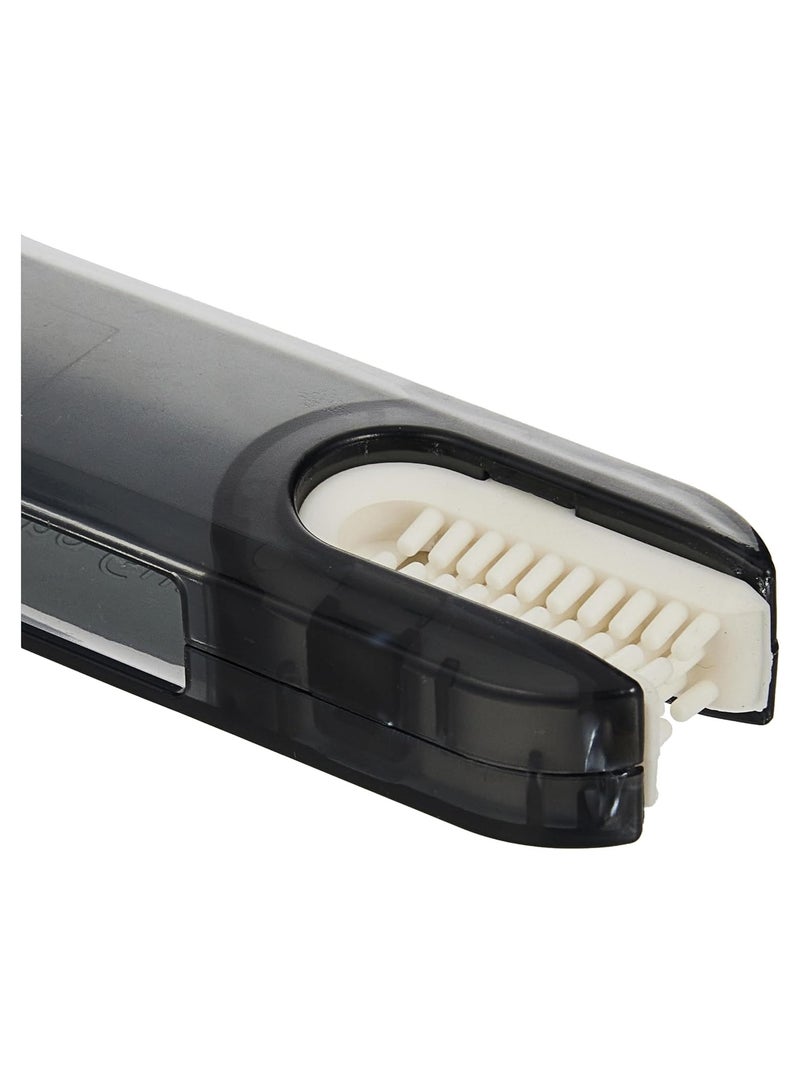 إي سي في في فرشاة تنظيف متعددة الوظائف 3 في 1 من ECVV، فرشاة تنظيف الزجاجات المصنوعة من السيليكون على شكل حرف U، فرشاة تنظيف الشقوق وغطاء الكوب، أدوات تنظيف المطبخ المنزلية (رمادي) - Image 4