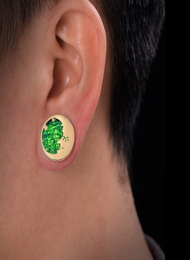 ERKUOO 2PCS Sun Moon Ear Gauges Screw Ear Tunnels Plugs Flesh Stretchers Piercing Earrings Hangers Expander 00g(10mm) - Image 2