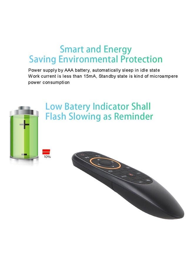 زبون جهاز تحكم عن بعد متعدد الوظائف يعمل بالتحكم الصوتي باللون الأسود - Image 2