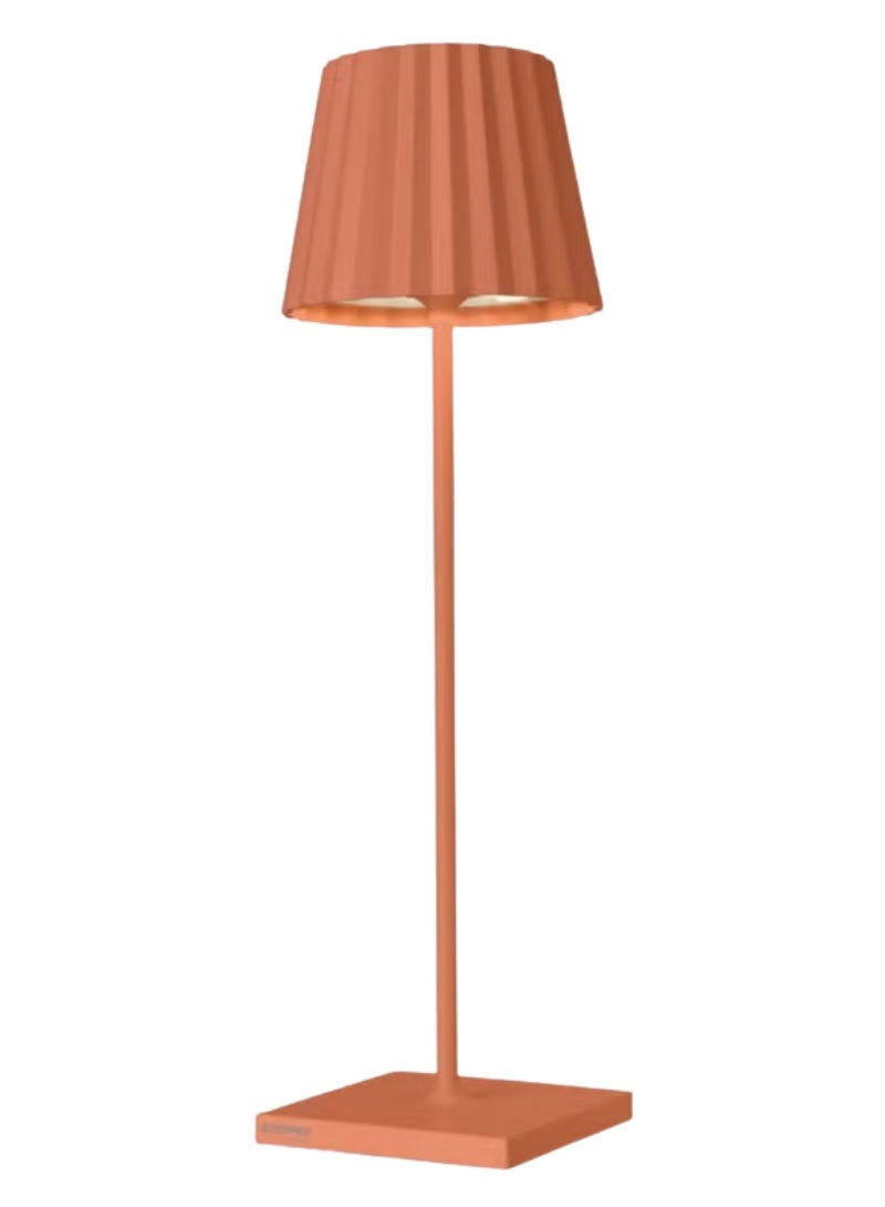 Sompex مصباح طاولة Sompex Troll 2.0 LED | IP54 (مقاوم للماء والغبار) | لونين دافئين من الضوء الأبيض | خافت لمسة بدون خطوات | داخلي وخارجي لاسلكي | ألمنيوم | ذاكرة السطوع | الارتفاع 38 سم - برتقالي - Image 1