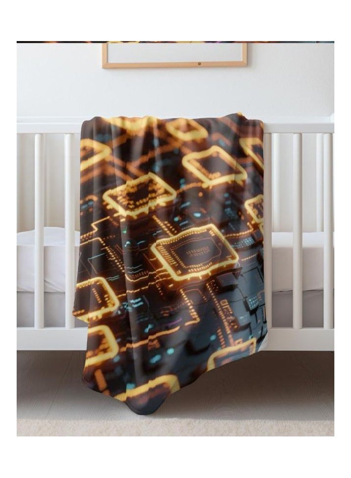 general Flannel thin blanket (warm and comfortable, suitable for sleep, gaming, dust removal and sandproof) 150cm*200cm - 326 - Image 1