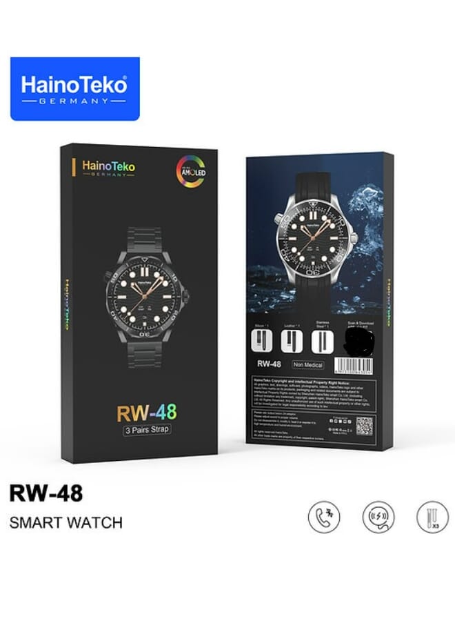 Haino Teko RW-48 Smartwatch With 3 Pairs Strap - Image 1