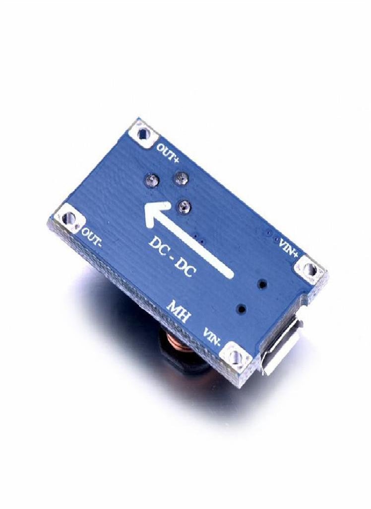 Eckek - MT3608 DC-DC Adjustable Boost Module 2A Boost Plate Step Up Module with MICRO USB 2V-24V To 5V 9V 12V 28V - Image 1