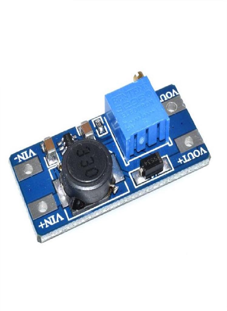 Eckek - MT3608 DC-DC Adjustable Boost Module 2A Boost Plate Step Up Module with MICRO USB 2V-24V To 5V 9V 12V 28V - Image 1