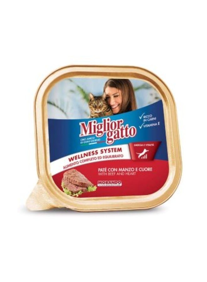 Miglior Beaf / Heart Cat Wet Food 100g
