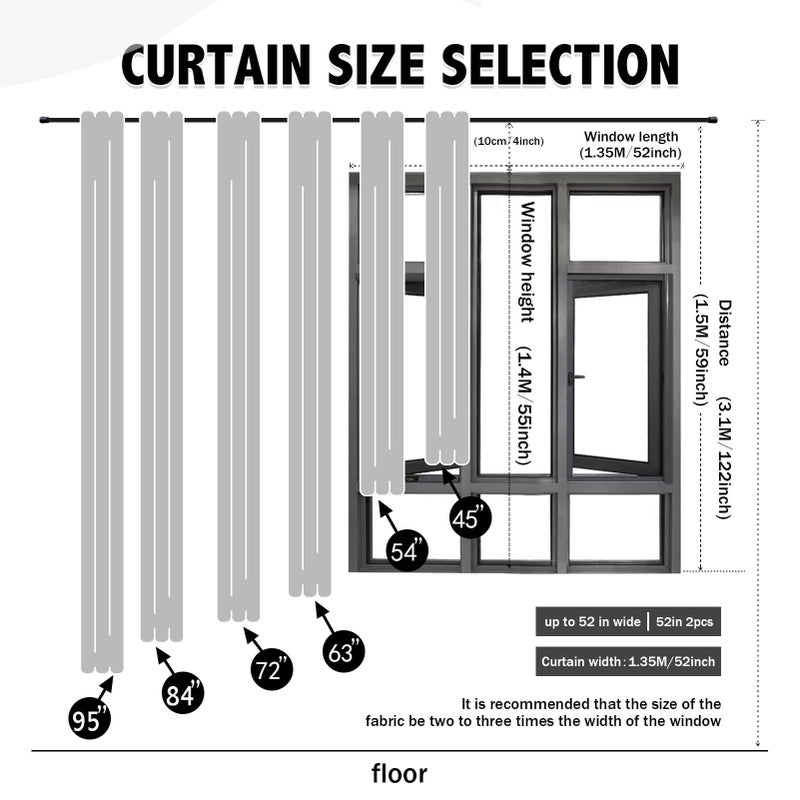 indistar Rainbow Sheer Curtain Panels, Light-Filtering Decorative Curtains, Suitable for Bedroom, Living Room, Kids' Room, Romantic Dreamy Sheer Curtains for Home DÃ©cor (52W x 63L - Image 2