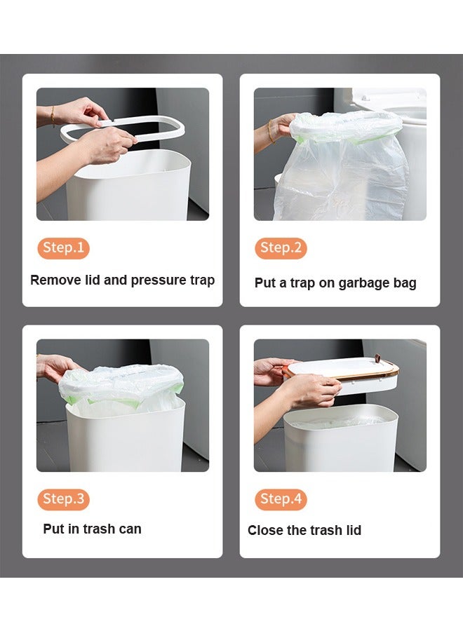 NKX 12 Litre Smart Sensor Waterproof Trash With Lid  - Image 4