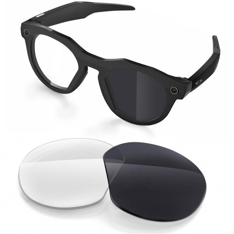 Hexasider Replacement Lenses Compatible with Oakley Meta HSTN OW8002 (51MM) Smart Glasses for Women Men -Options - Image 1