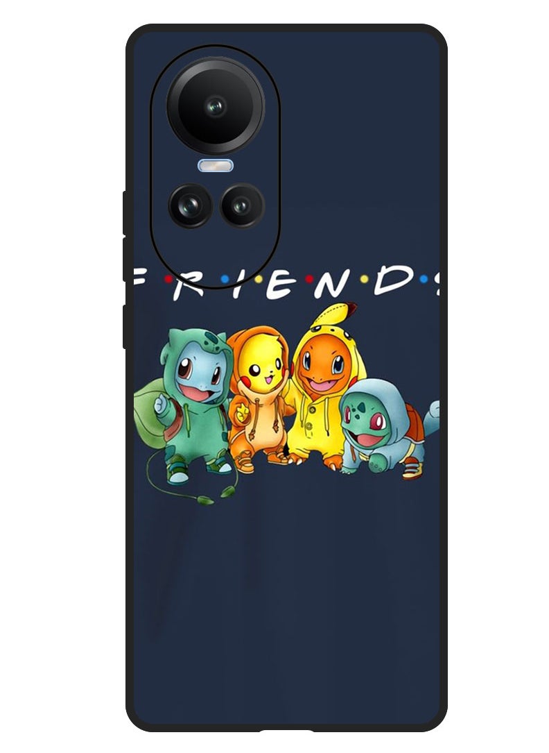 Theodor Protective Case Anti Scratch Shock Proof Bumper Cover For Oppo Reno 10/10 Pro Friends (2)  - Image 1