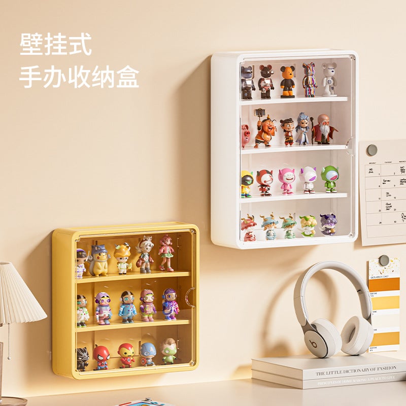 Wall-Mounted Blind Box Display Stand Doll Bubble Mart Multi-Layer Figure Box Ornaments Storage Wall Display Box - Image 2