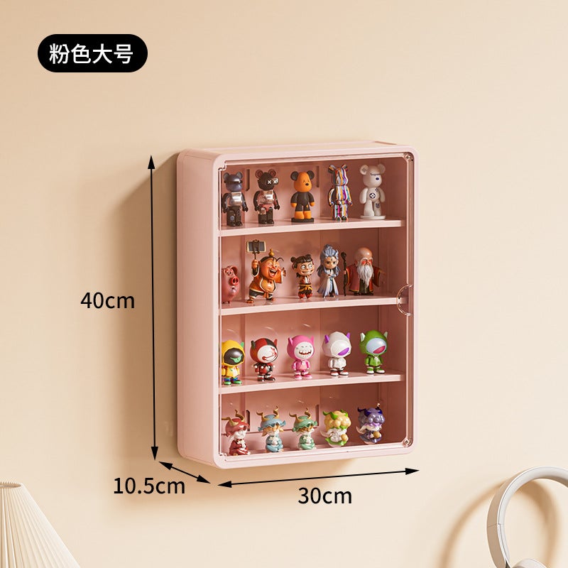 Wall-Mounted Blind Box Display Stand Doll Bubble Mart Multi-Layer Figure Box Ornaments Storage Wall Display Box - Image 1