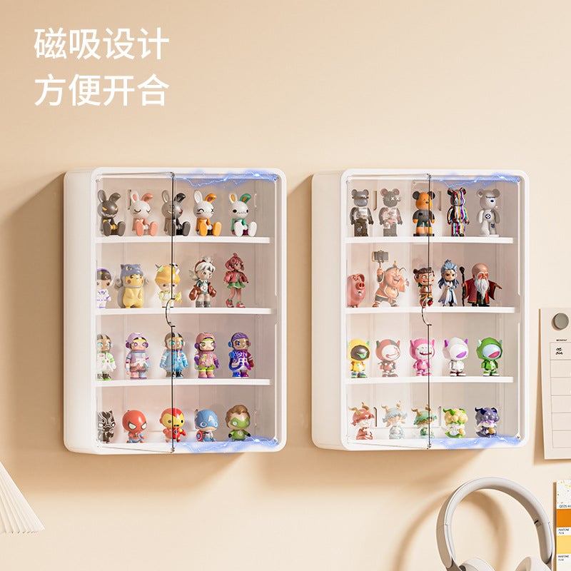 Wall-Mounted Blind Box Display Stand Doll Bubble Mart Multi-Layer Figure Box Ornaments Storage Wall Display Box - Image 3