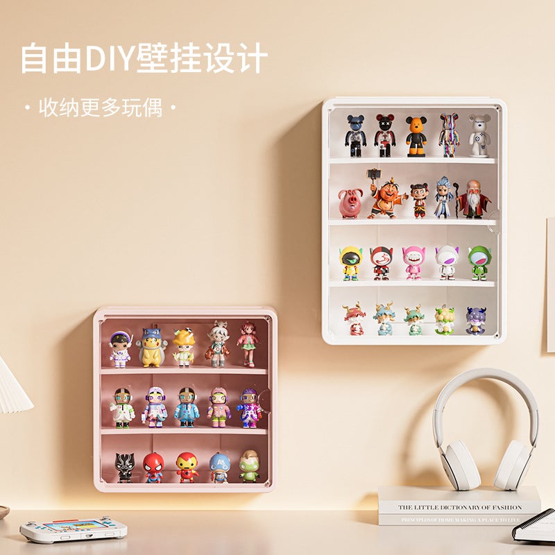 Wall-Mounted Blind Box Display Stand Doll Bubble Mart Multi-Layer Figure Box Ornaments Storage Wall Display Box - Image 4