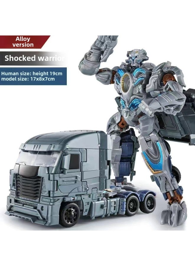 Children's Deformation Play 5 Bumblebee Dinosaur Model Boys Hand Play 6 Car Robot King Kong Hand Play-Color:Cool-Drift (Plastic Edition) 8863-1 - Image 5